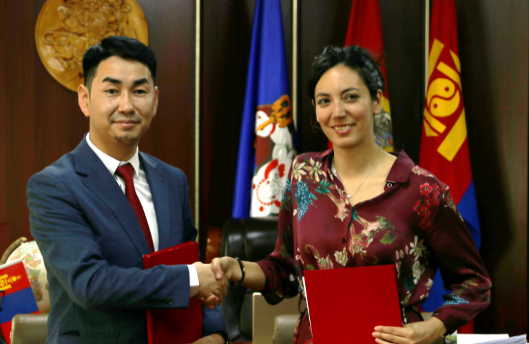 Signature accord Geres Mongolie habitat durable Signature accord Geres Mongolie habitat durable