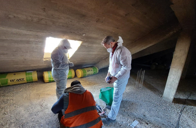 Préparation du chantier pour isolation thermique des combles perdus Préparation du chantier pour isolation thermique des combles perdus